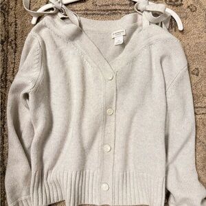 Club Monaco Off-the-Shoulder Cream Sweater